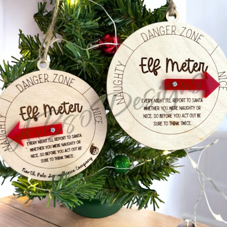 Elf meter (red) ornament