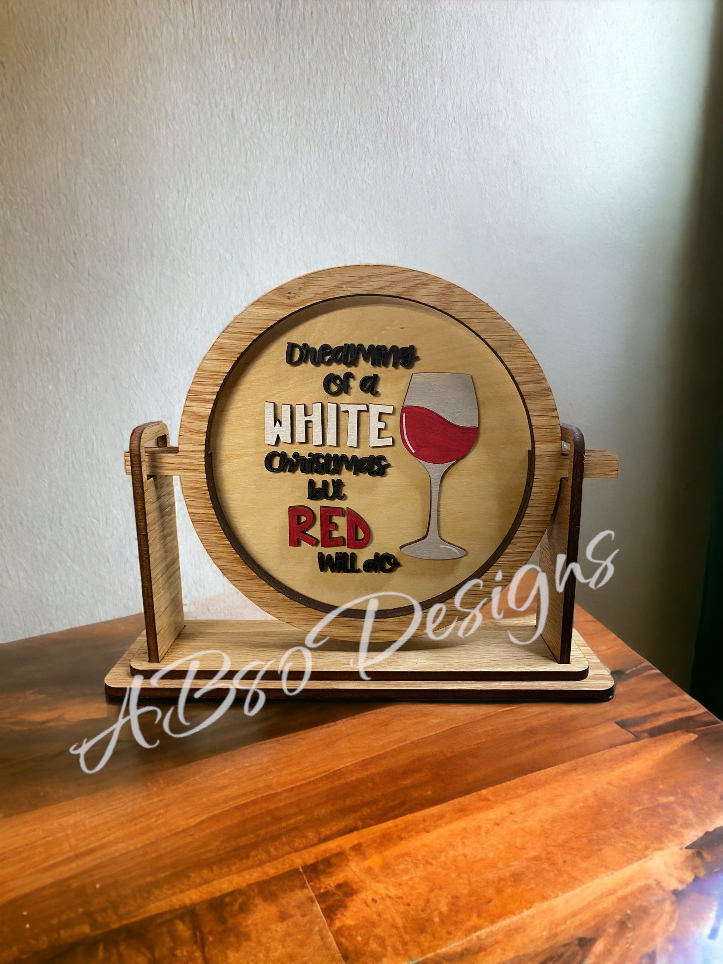 Wine Christmas insert