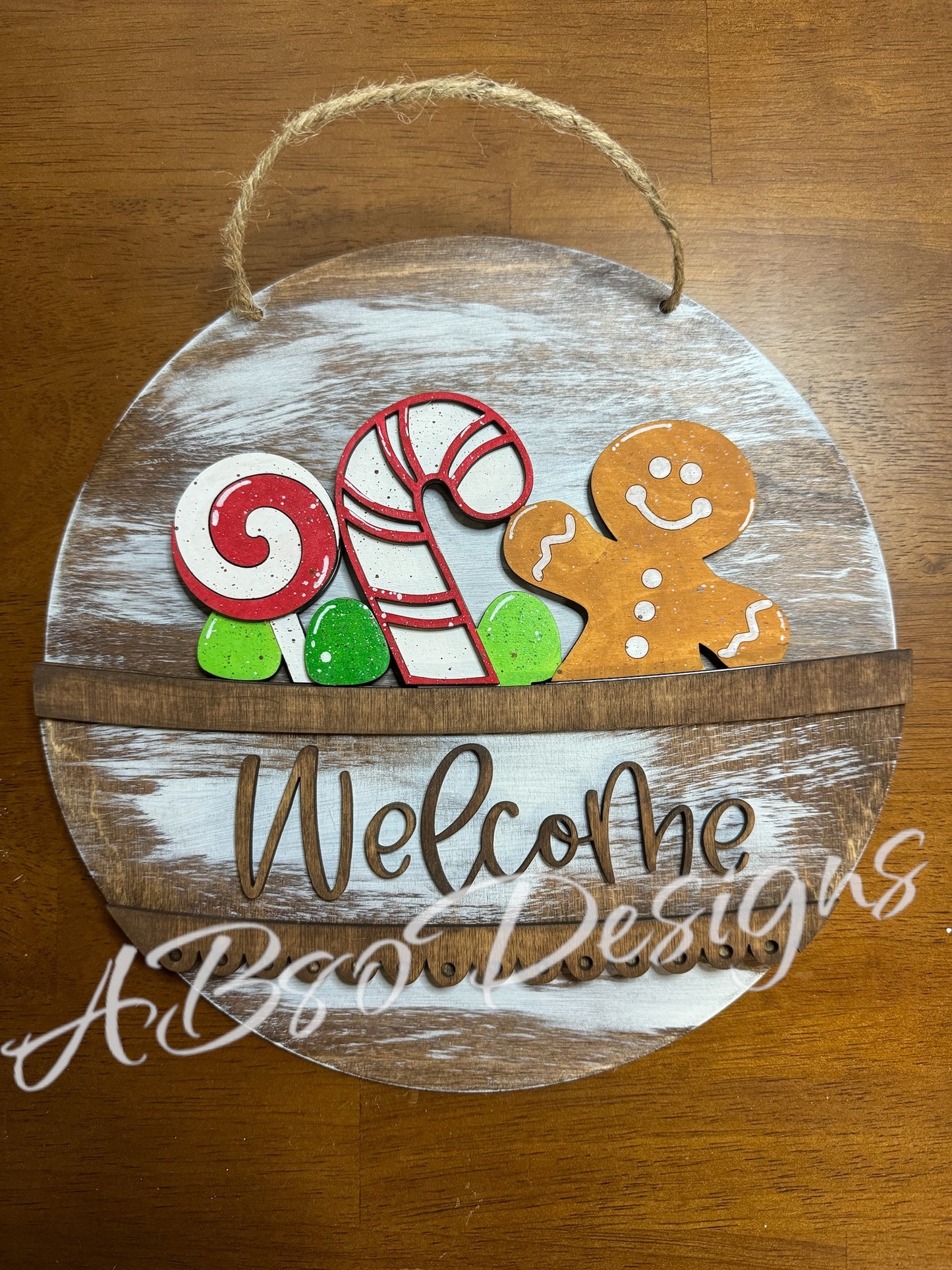 Gingerbread gumdrops welcome insert