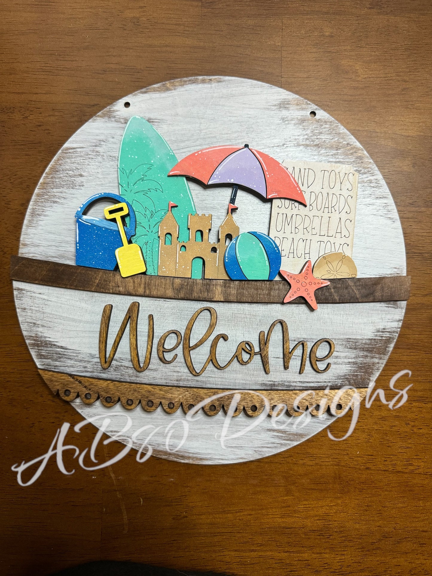 Beach welcome insert