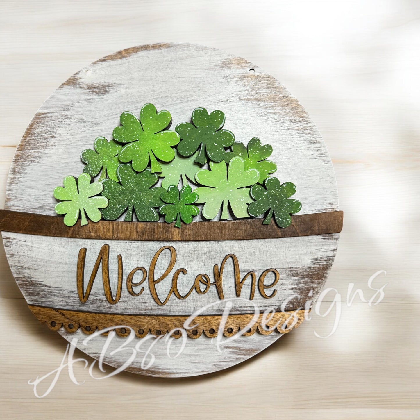 Lucky clover welcome insert