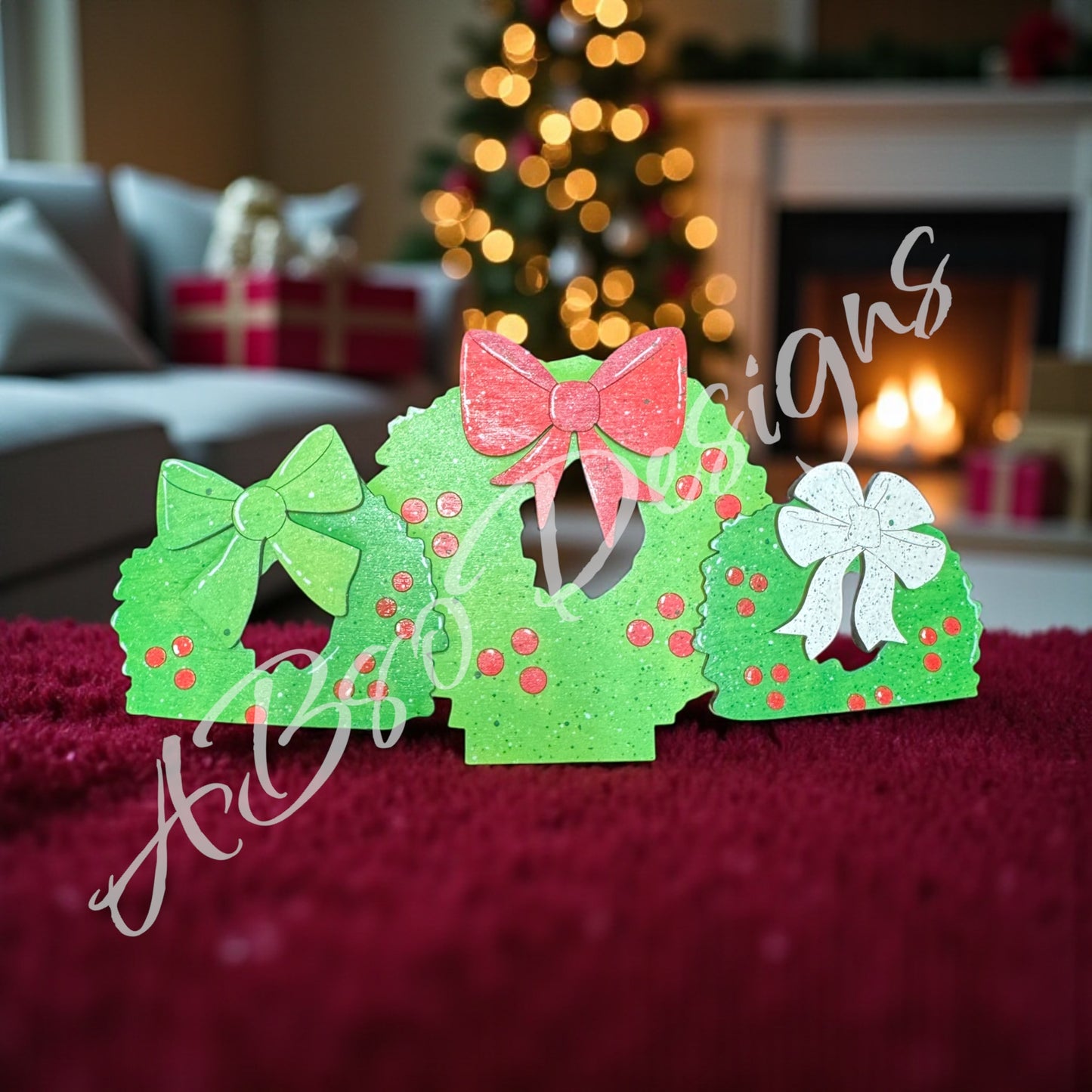 Wreath welcome insert
