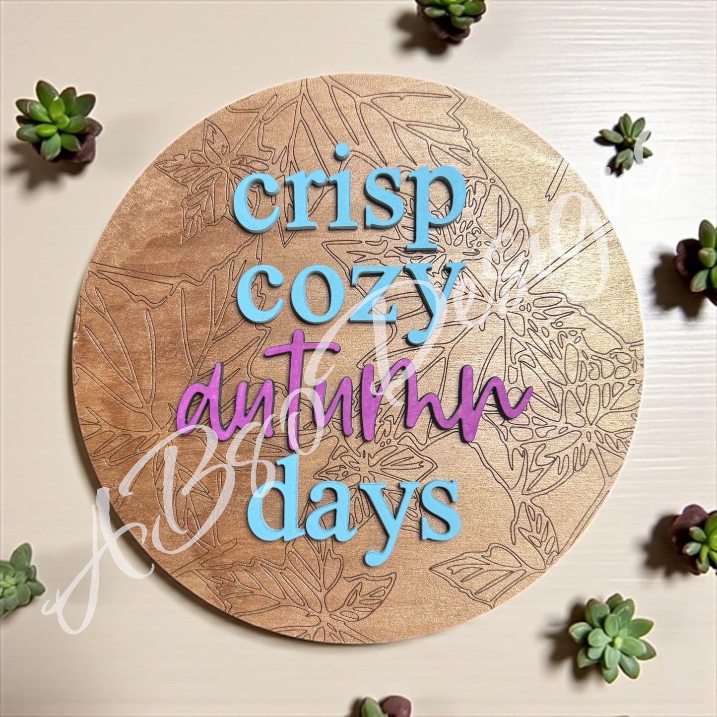 Crisp cozy autumn days insert