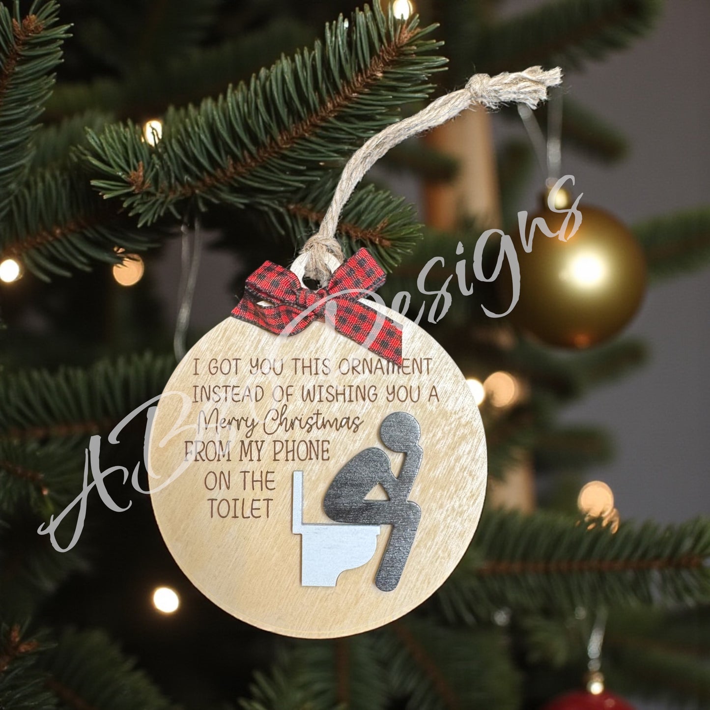 Merry Christmas from the toilet ornament