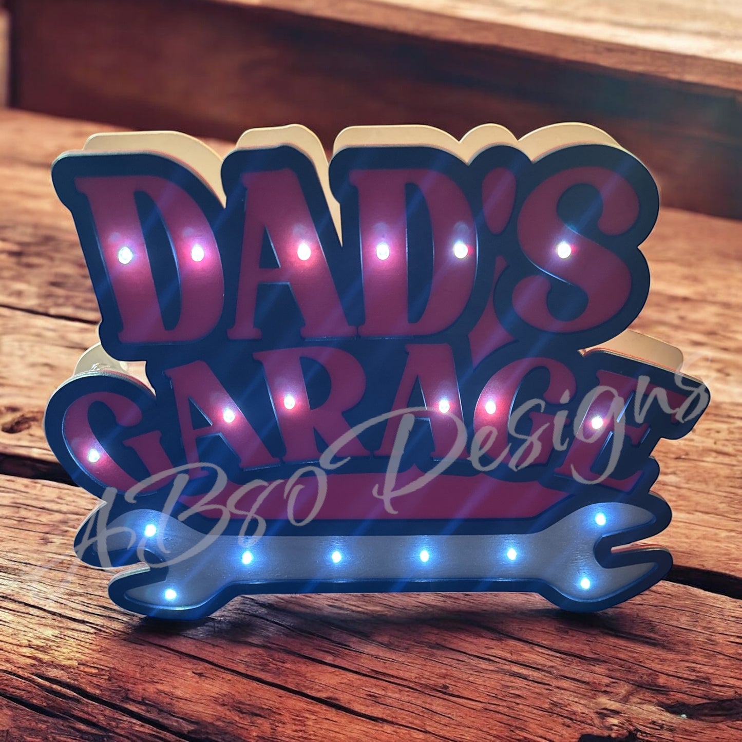 Dad's Garage LED Sign