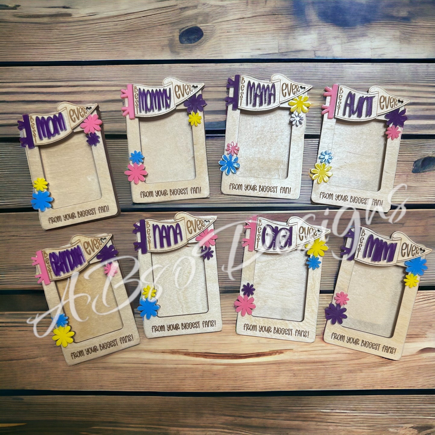 Photo frame magnets