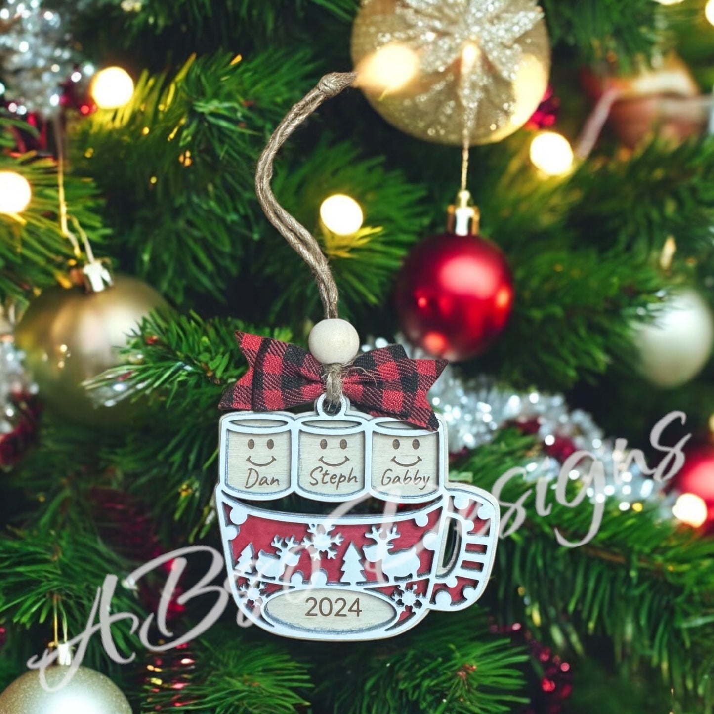 Hot Cocoa personalized ornament