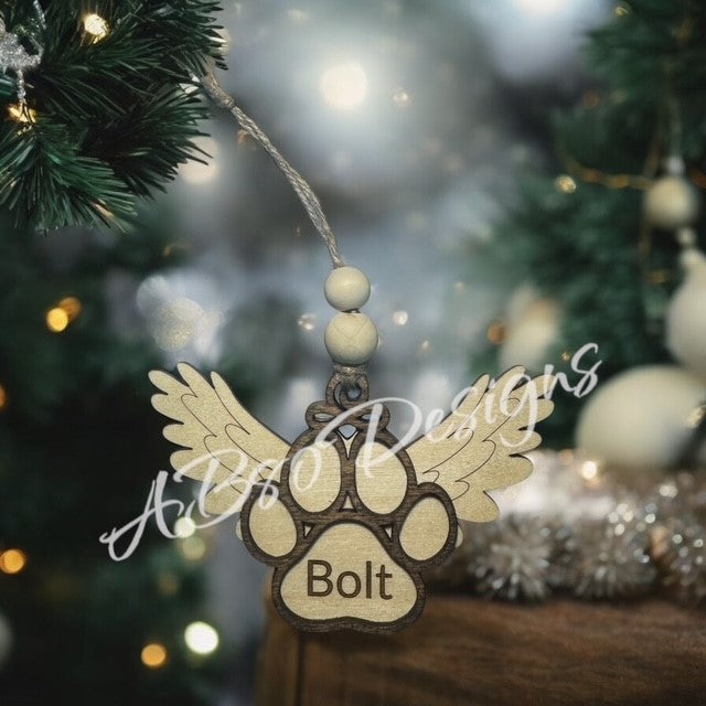 dog in heaven ornament