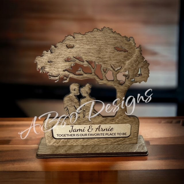 Personalized couple shelf sitter