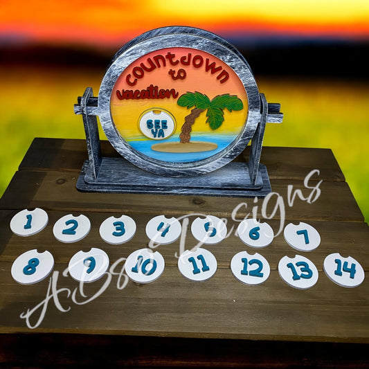 Countdown to vacation insert