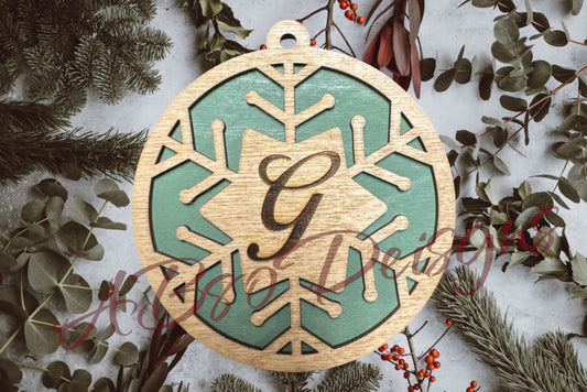 Personalized snowflake ornament