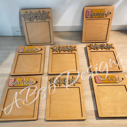 post it note holder "Don't Forget"