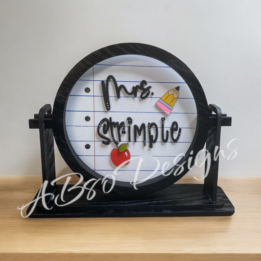 Teachers paper insert