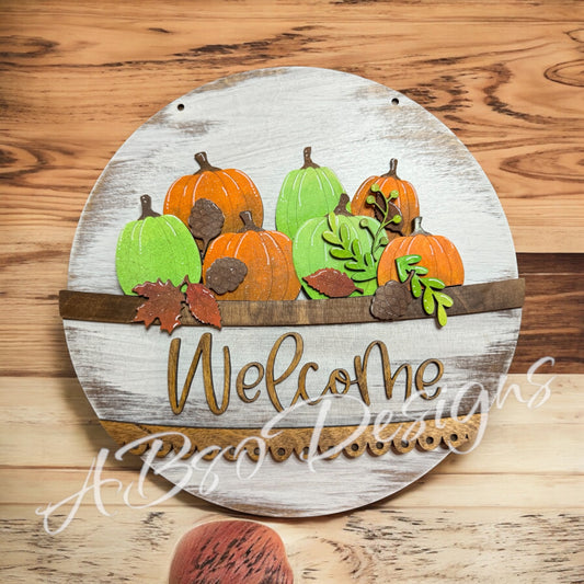 Pumpkin patch welcome insert