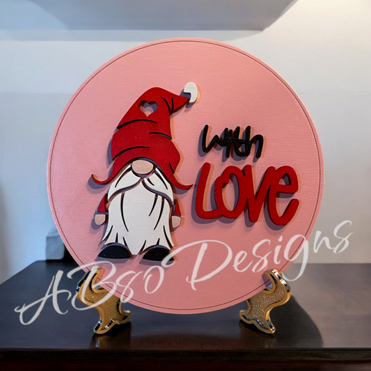 With love Gnome insert