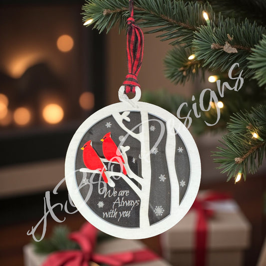 We are always with you acrylic ornament