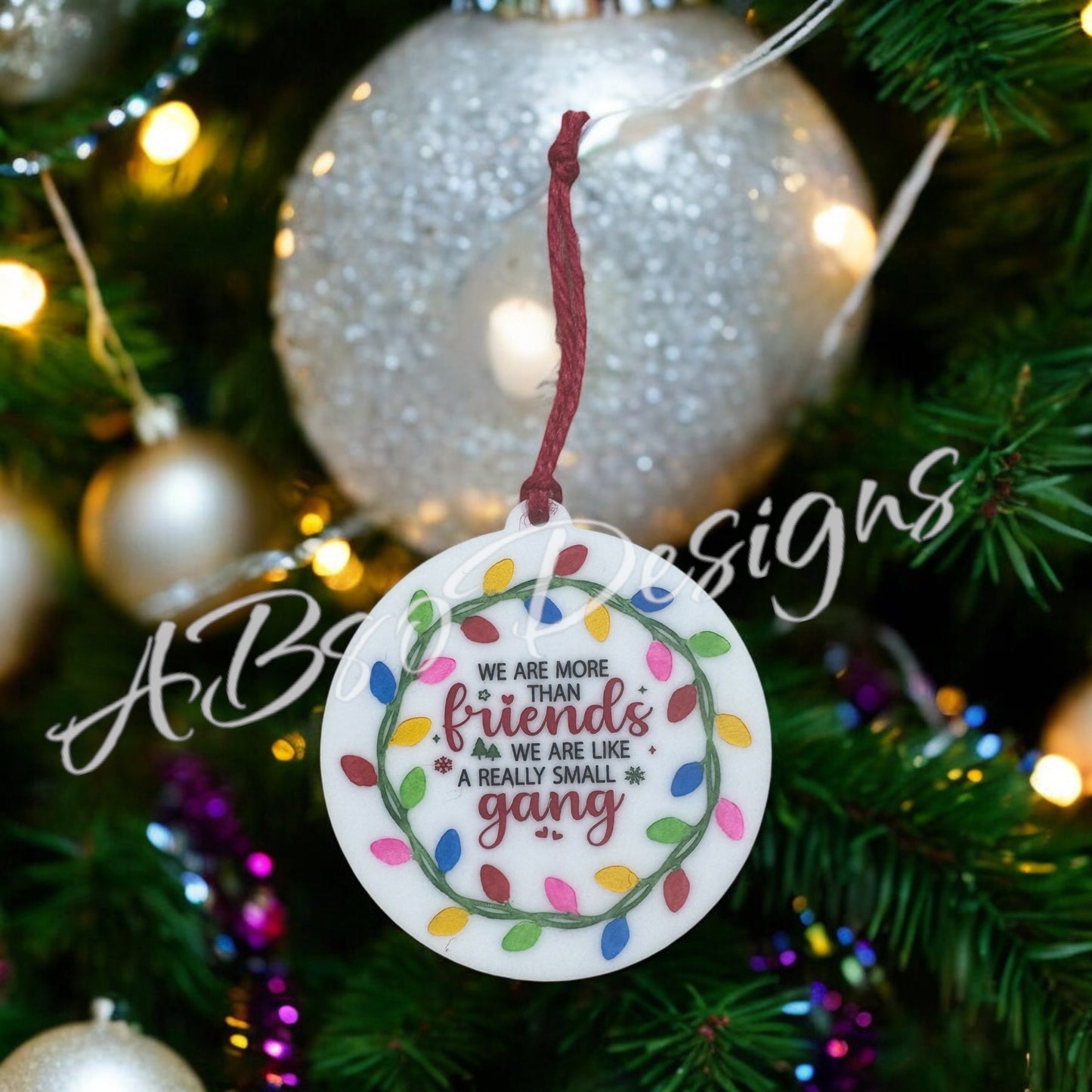 We are more than friends ornament