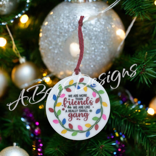 We are more than friends ornament