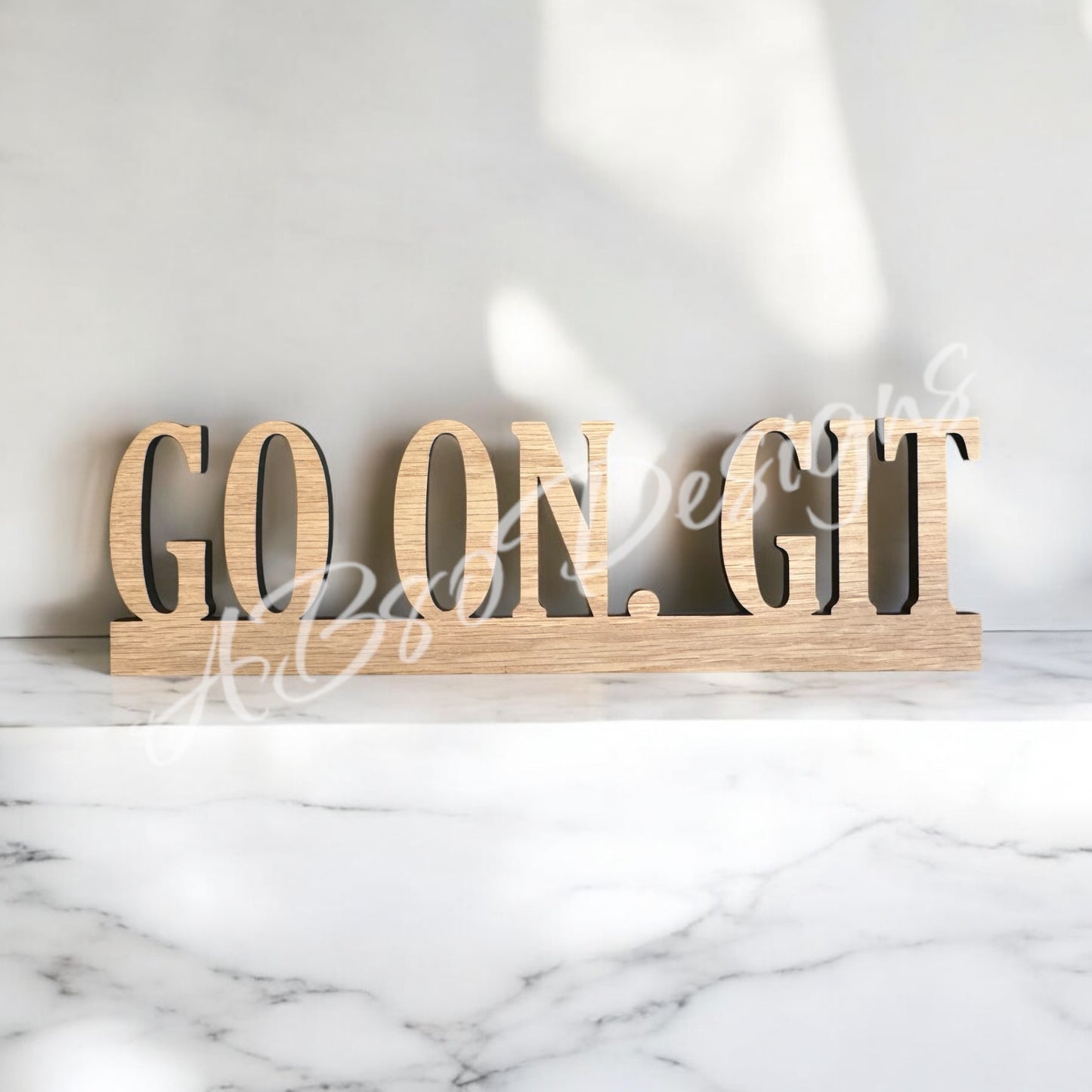 Go on Git (natural)door frame topper
