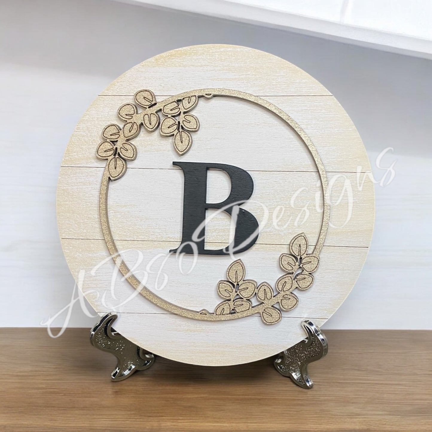 Eucalyptus monogram insert