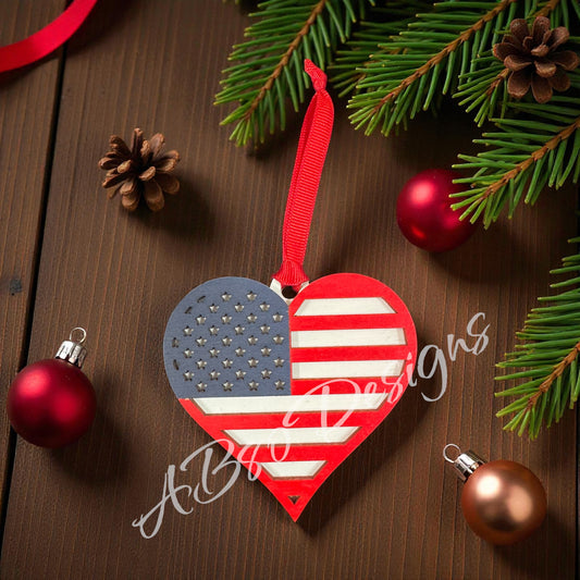 American flag ornament