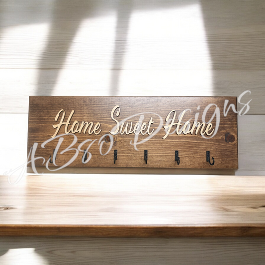 Home sweet home key rack