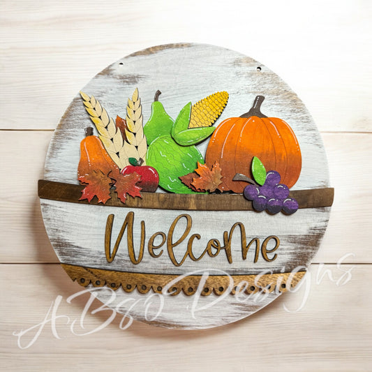 Fall harvest welcome insert