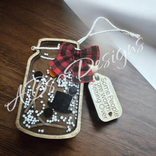 melted snowman ornament