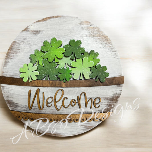 Lucky clover welcome insert