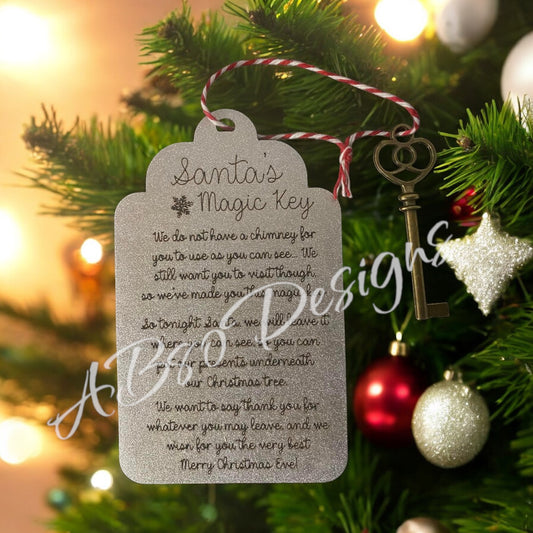 Santas magic key ornament