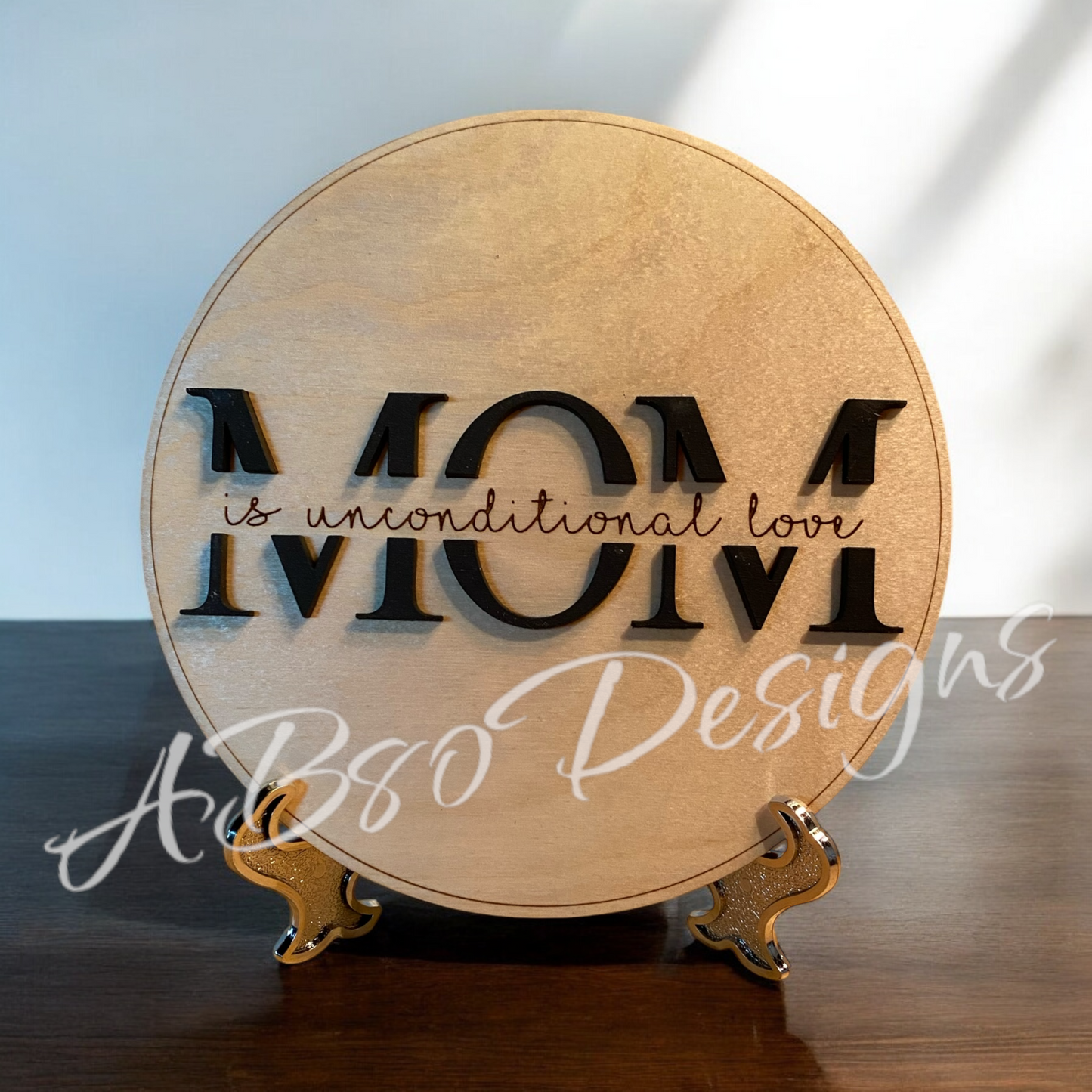 Mom split monogram insert