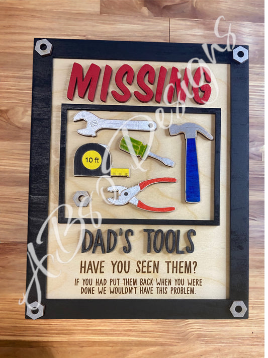 Dads tools sign