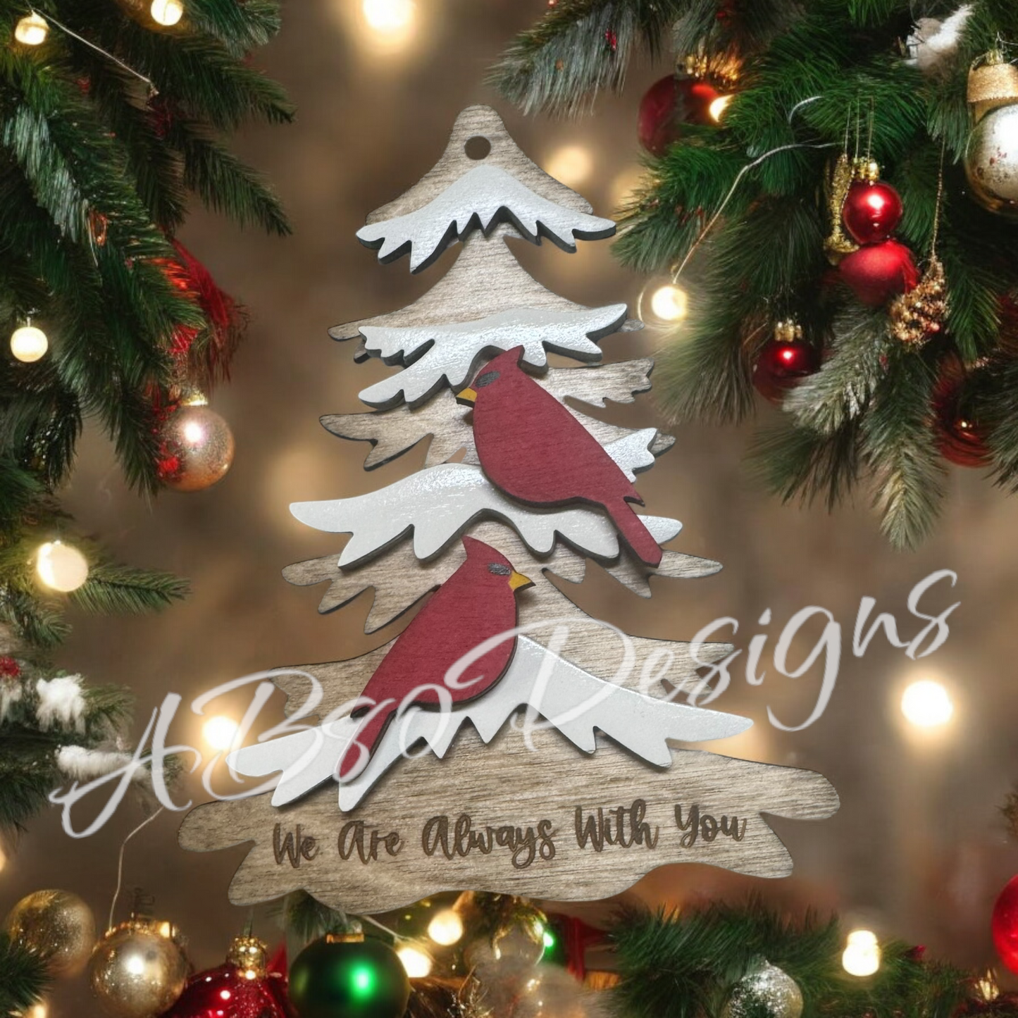 "We are always with you" ornament