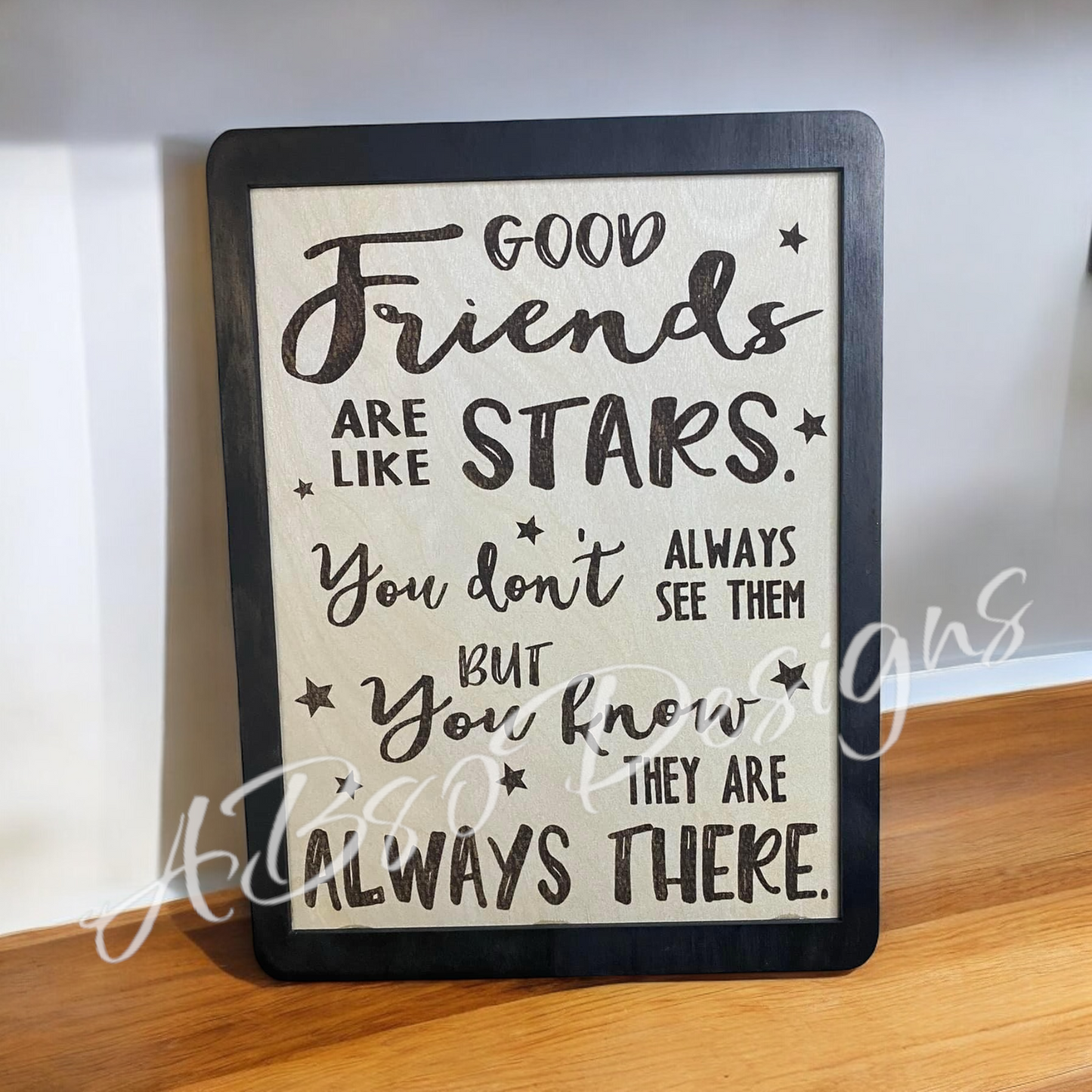Good friends are like stars sign