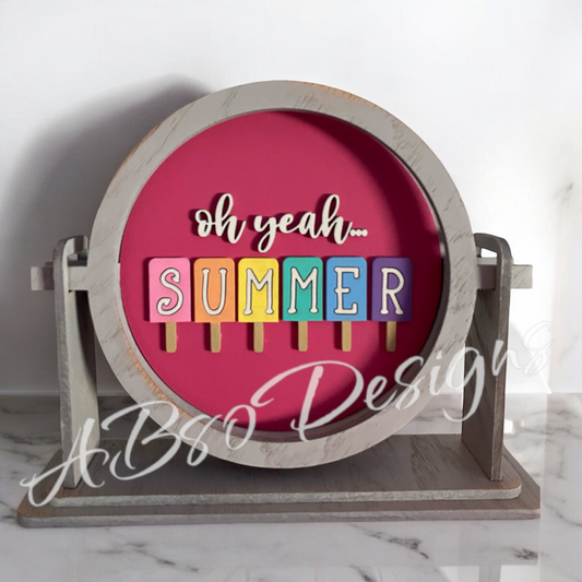 Summer popsicle insert