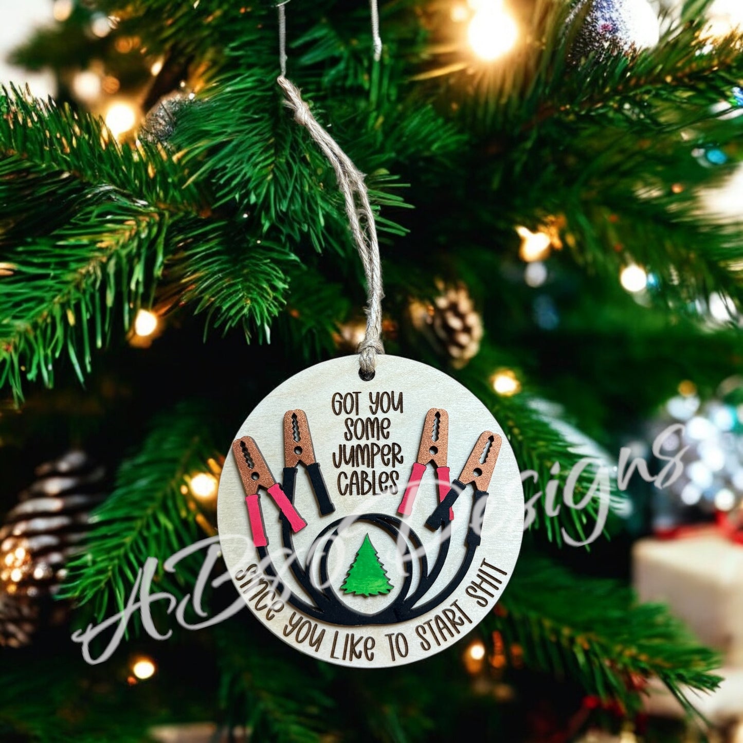 Jumper Cables ornament