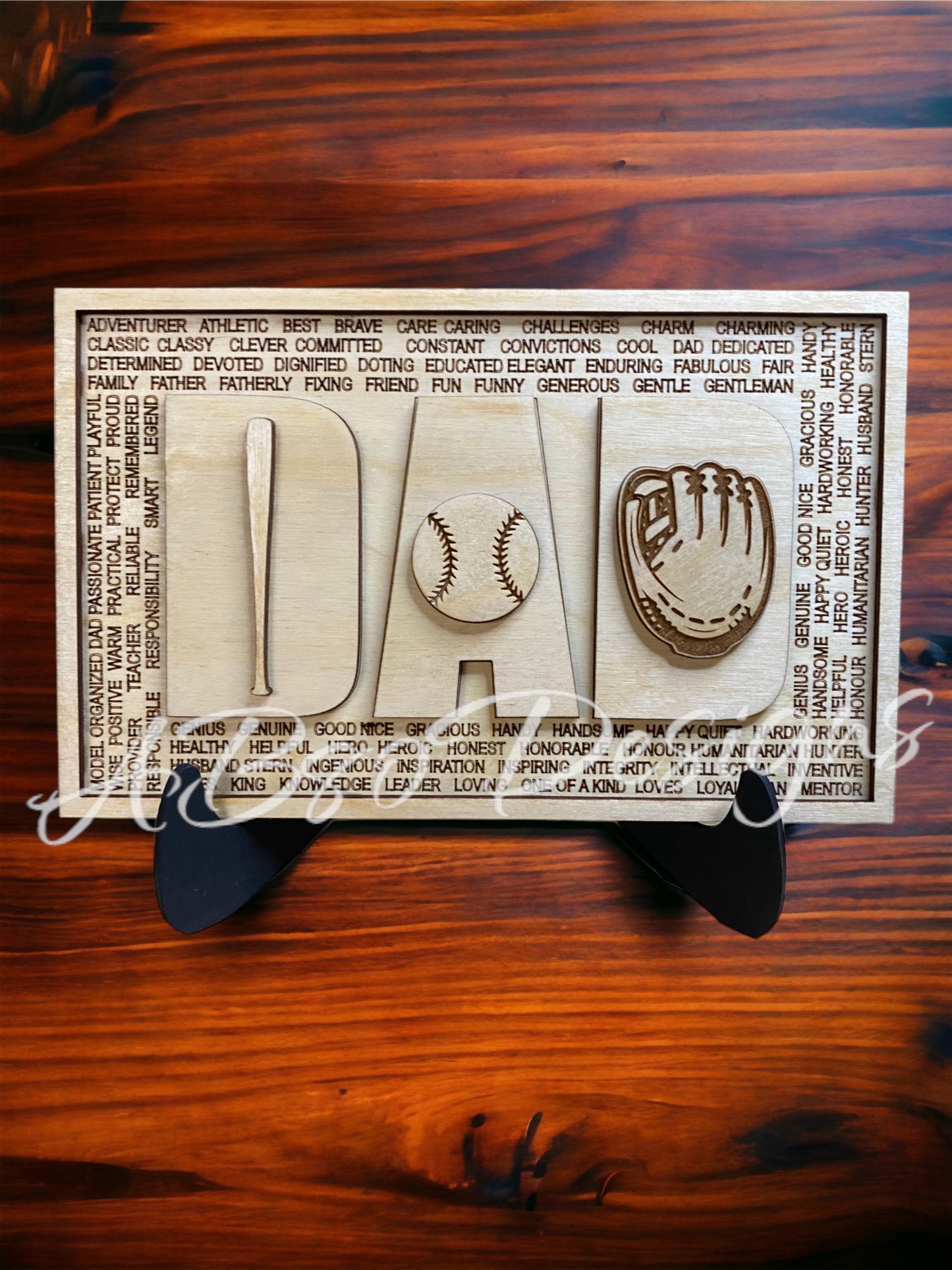 Dad baseball plaque