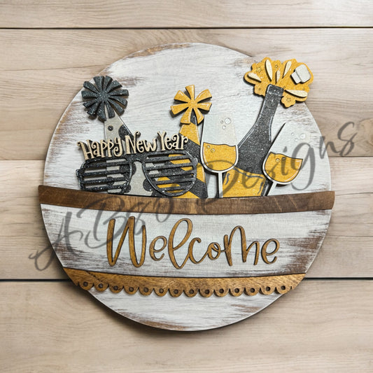Happy new year welcome insert
