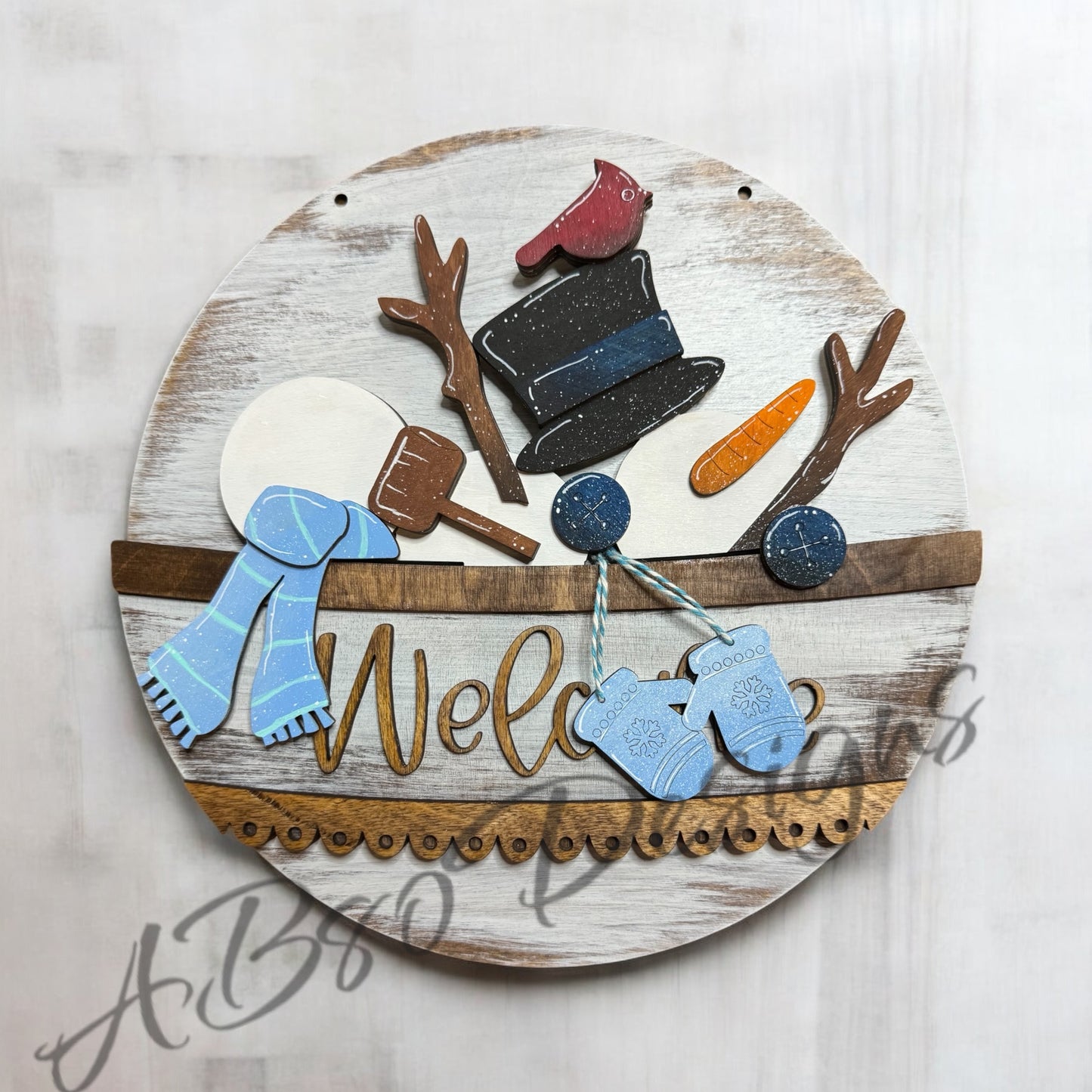 Snowman kit welcome insert