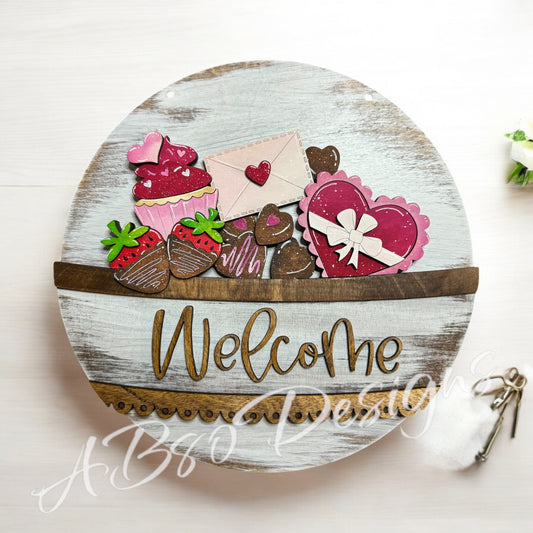 Valentines sweets welcome insert