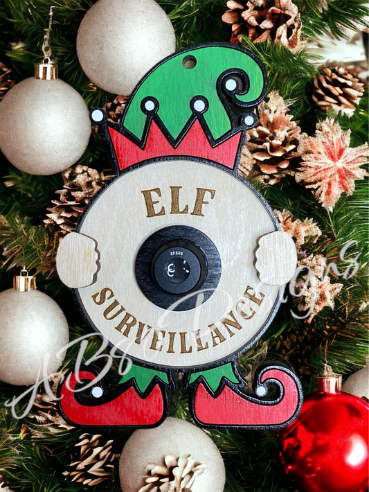 Elf Surveillance ornament