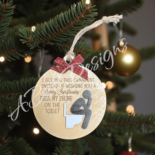 Merry Christmas from the toilet ornament