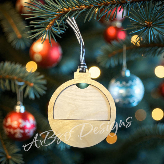 Personalized Christmas ball ornament