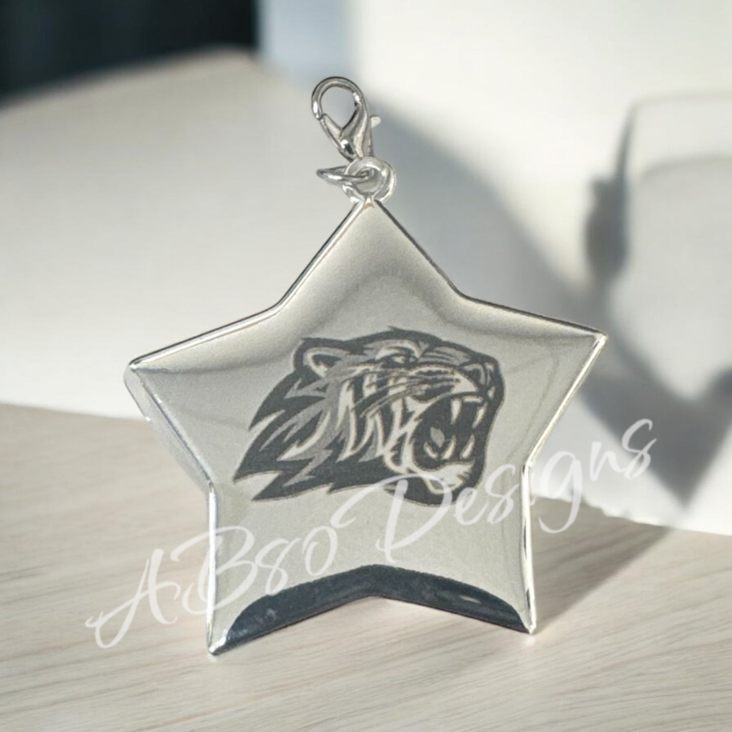 Personalized star keychain