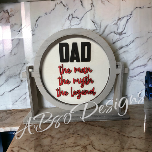 Dad, the man the myth, the legend insert