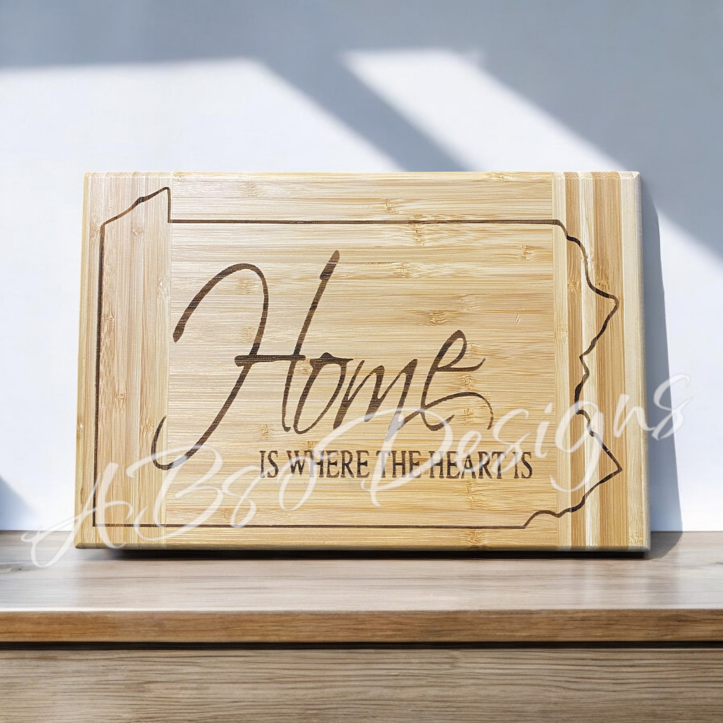 PA home is where the heart is cutting board