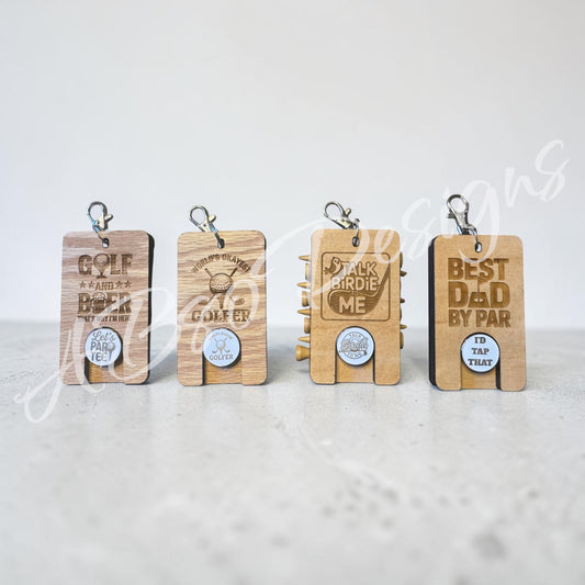 Golf tee organizer