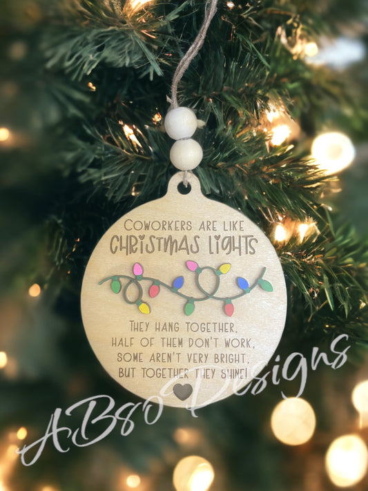 coworker christmas ornament