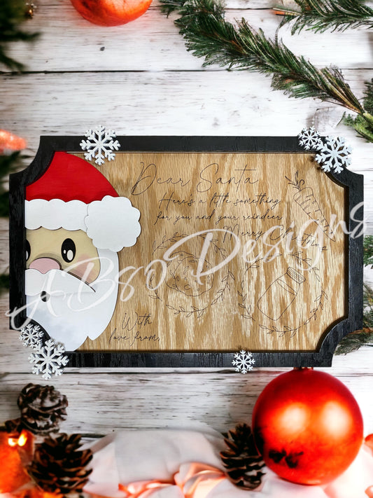 Personalized multi-layer Santa Tray