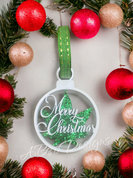 "Merry Juana" 2 layer Merry Christmas ornament